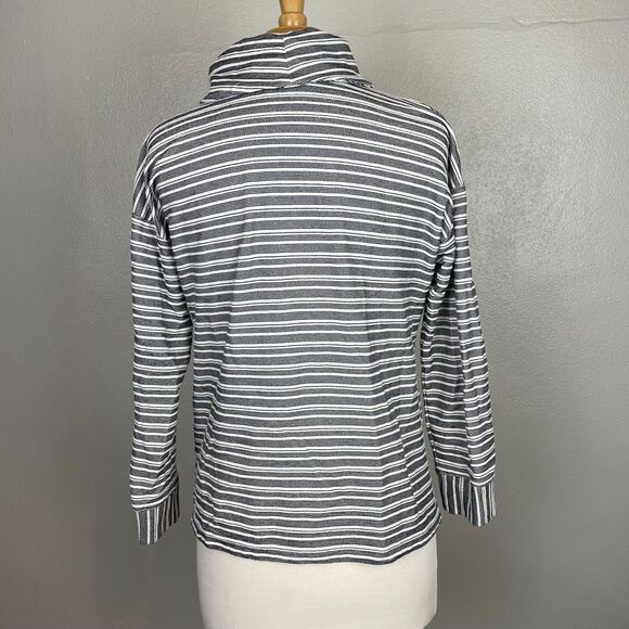 Talbots Black & White Cowl Neck Sweater size Large - Picture 6 of 9